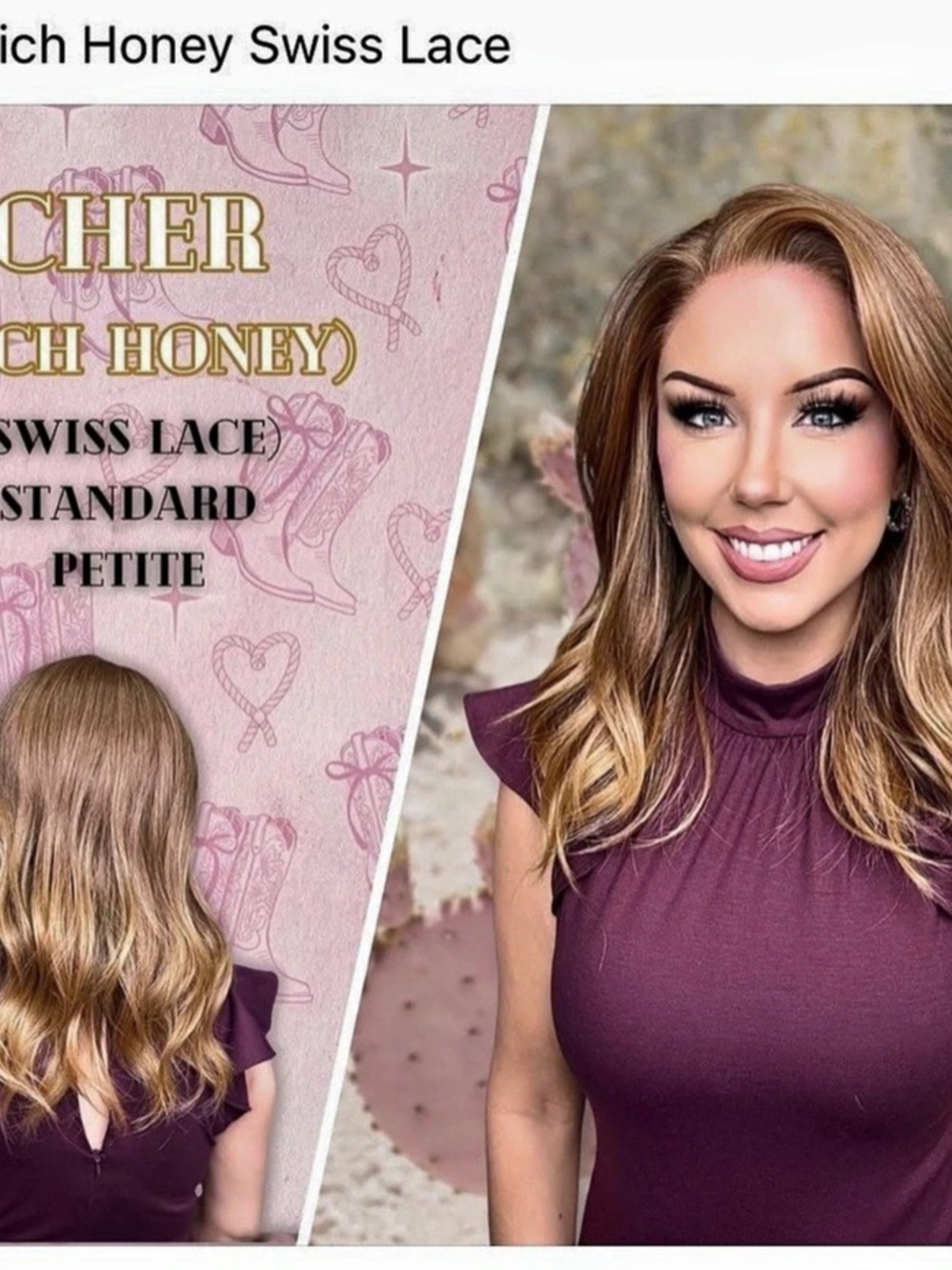 Chelsey Smith Crowns- Cher Rich Honey Swiss Lace Petite